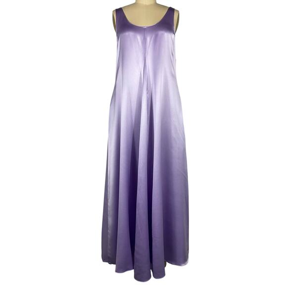 Banana Republic Factory Purple Silk Serenade Maxi Dress Size XS PETITE NWT